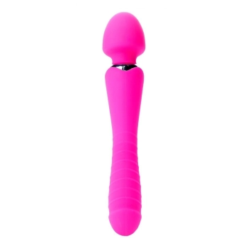 Masażer łechtaczki 2w1 sex wibrator ogrzewany 22cm